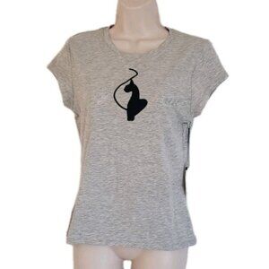 NWT ESSENTIAL BABY PHAT RHINESTONE LOGO TEE MEDIUM HEATHER GREY LARGE